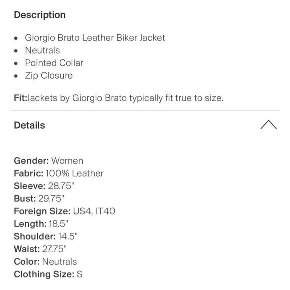 Giorgio Brato Authentic New Gold Metallic Motorcycle Biker Jacket 40 Small Italy - Picture 4 of 11